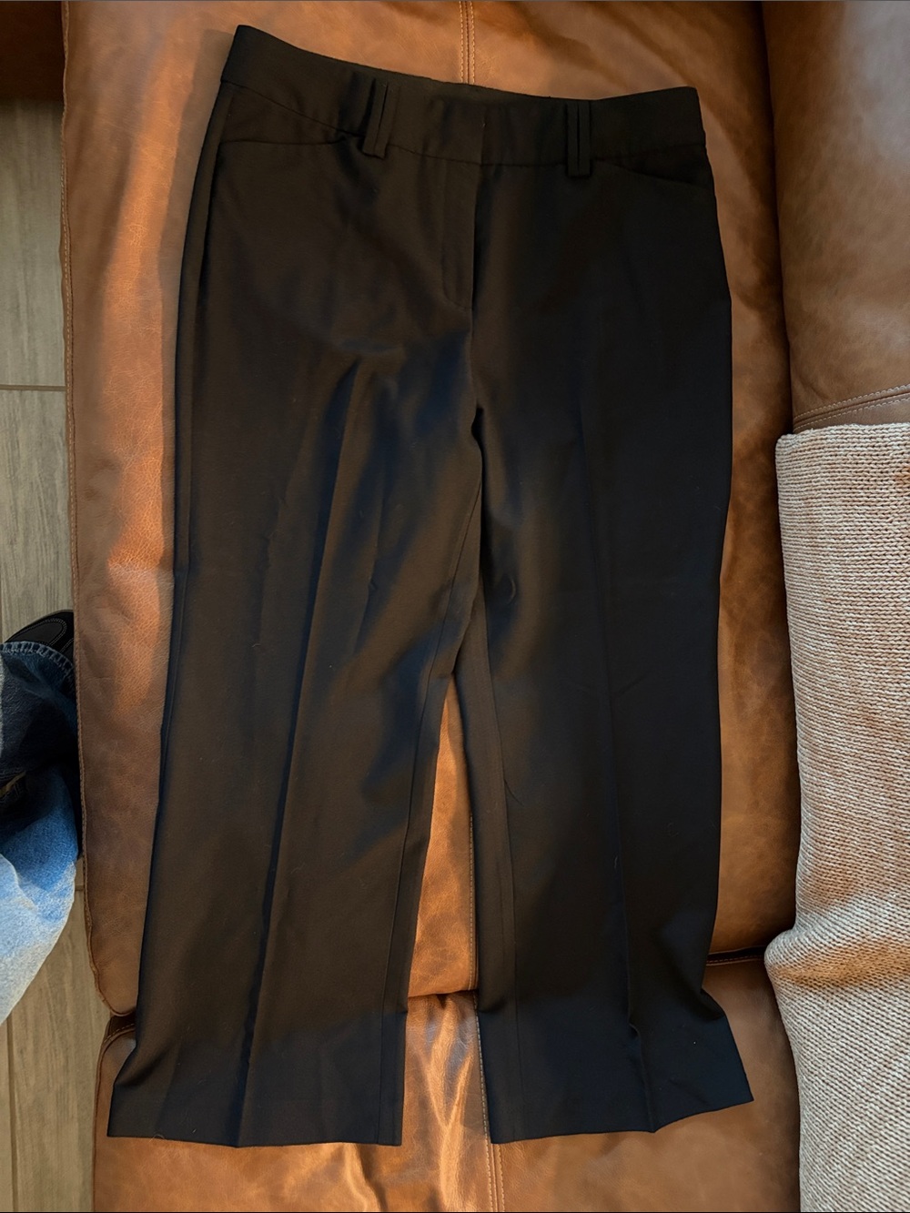 INC International Concepts Black Women's Straight-Leg Trousers